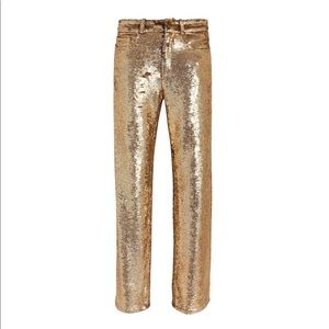 IRO PARIS Gold Sequin Pants